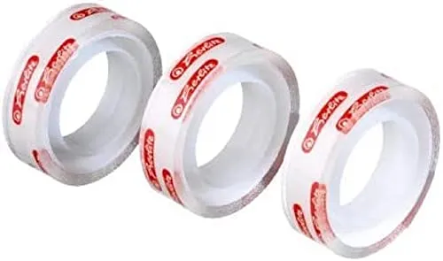 Herlitz 8735201 Klebefilm 10 m x 12 mm, transparent, 3 Stück