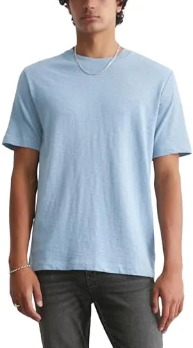 Marc O'Polo Herren B61223251098 T-Shirt, Petrol Blue, L EU - T-Shirts für Herren, aus hochwertiger Baumwolle für hohen Tragekomfort und zeitlosen Stil.