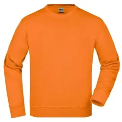 Workwear Sweatshirt JN840, orange, Größe XXL - Arbeits- & Schutzkleidung: Strapazierfähiges Rundhals-Sweatshirt aus pflegeleichter Baumwoll-Polyester-Mischung, ideal für den täglichen Einsatz, 60° waschbar und trocknergeeignet.