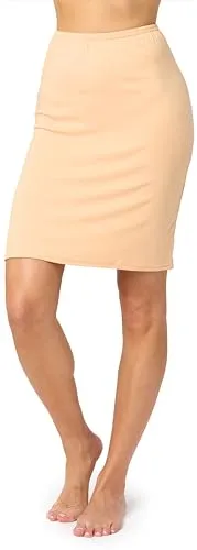 Merry Style Damen Unterrock Petticoat für Röcke MS10-204 (Nude, M)