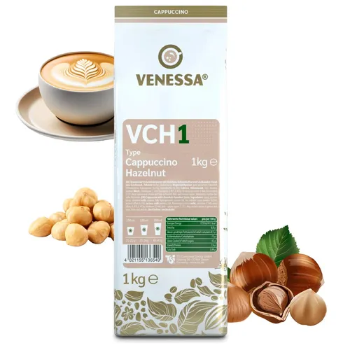 VENESSA VCH1 Cappuccino Haselnuss 5 x 1kg - Instantkaffee mit Haselnussgeschmack
