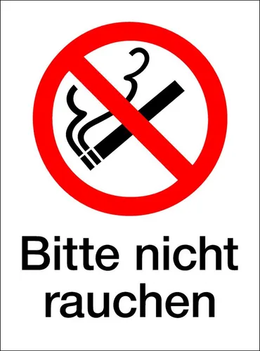 Wichelhaus Hinweisschild Selbstklebende Verbots- & Hinweisschilder 19x26 cm, selbstklebend
