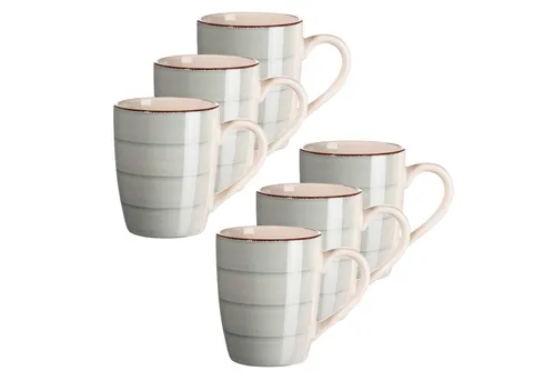 MÄSER Kaffeebecher 38 cl, 6-er Set, RAUCHBLAU in grau von MÄSER