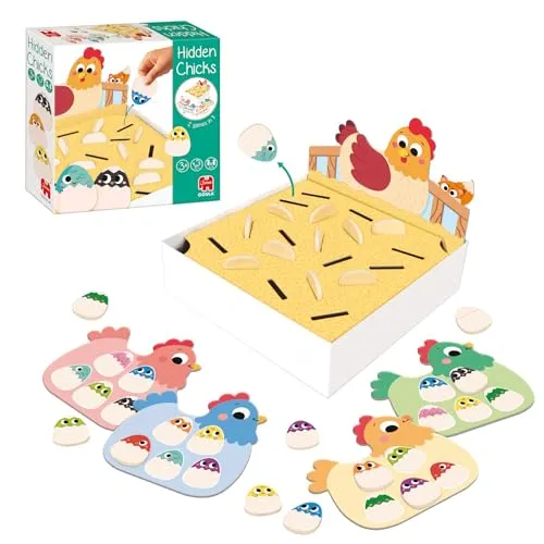 Goula Versteckte Küken – 2 Spiele in 1, Lernspiel für Kinder
