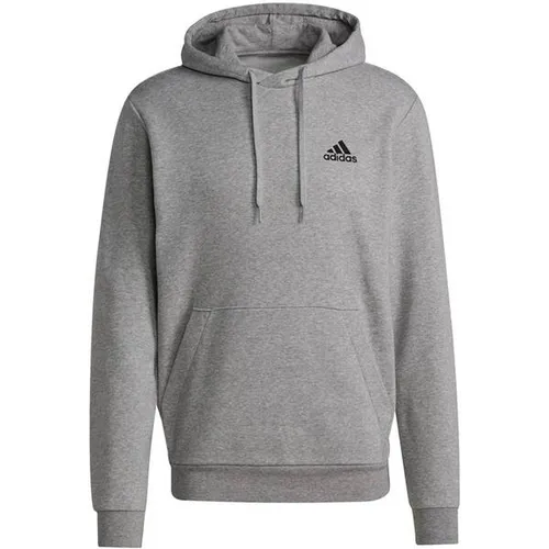 adidas Herren Essentials Fleece Hoodie XL - Bequemer Hoodie aus 70 % Baumwolle und 30 % recyceltem Polyester, ideal für lässige Looks und gemütliche Tage. Mit Kängurutasche und verstellbarem Kordelzug.