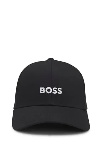 BOSS Herren Basecap Zed - Schwarz - Stylisches Baseball Cap aus hochwertiger Baumwolle, mit gebogenem Schirm und verstellbarem Verschluss für optimalen Tragekomfort.