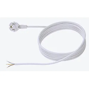 BACHMANN Aderendhülsen Netzkabel 2,0 m weiß, 1 St.
