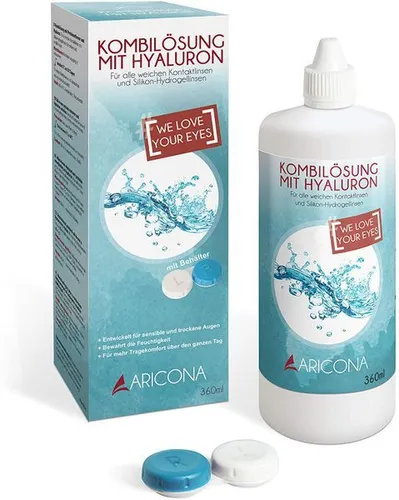 Kontaktlinsenflüssigkeit 360Ml Flaschen Hyaluron Flüssigkeit aricona Solution