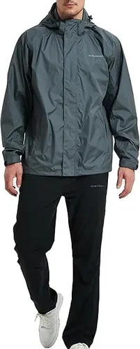 Wasserdichte Regenjacke und Hose atmungsaktiv  mit Kapuze  10.000 mm Dicht gr. M