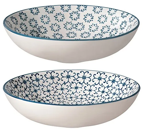 Bloomingville Suppenteller Kristina, blau, Keramik in blau von Bloomingville