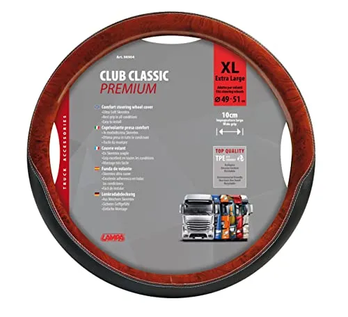 LAMPA 98904 Lenkradbezug Lenkradhülle 49-51cm TPE (thermoplastischer Elastomer)