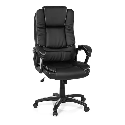 MyBuero Chefsessel Relax CL120 - Komfortabler Bürostuhl mit Armlehnen - Bürostuhl mit üppiger Polsterung für höchsten Sitzkomfort, ideal für Home Office. Wippmechanik und stufenlose Höhenverstellung für individuelle Anpassung.