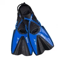 Mares Aquazone X-One Junior Schnorchelflosse - Unisex, Blau, S - Flossen für Kinder mit geschlossenem Fußteil und schnallenfreiem Design. Ideal für Reisen, mit Channel-Thrust-Technik für müheloses Schwimmen und schnellen Wasserabtransport.