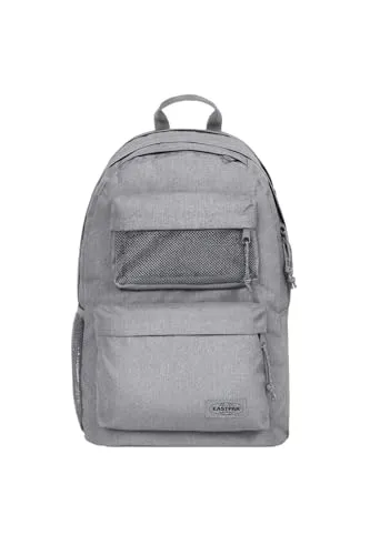Eastpak Double Office Rucksack grau EK0A5BIS3631 - Schulrucksäcke, stylischer 17″ Rucksack aus strapazierfähigem Polyester für optimalen Komfort und Organisation