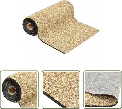 The Living Store Steinfolie Natur-Sand 400x40 cm