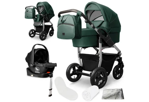Kinderwagen Grün von Bergsteiger