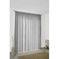 Wirth Vorhang SUNBONE (1 St), Kräuselband, verdunkelnd grau 132 cm x 255 cm