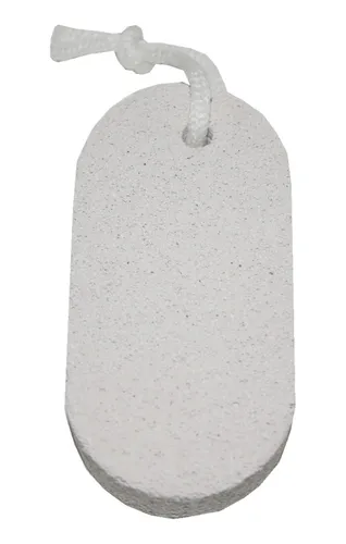 Bimsstein Massagestein Hornhautentfernung Fussmassage Fußpflege Oval Grau (0015)