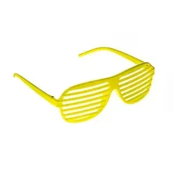 Gitter-Brille, neongelb