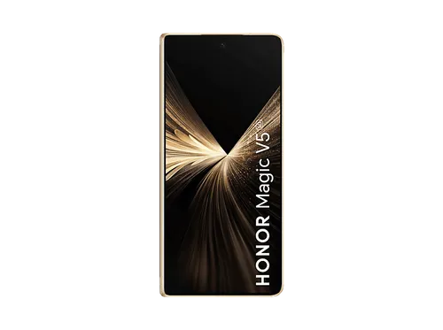 HONOR Magic V5 512 GB Dawn Gold Dual SIM - Smartphone mit 12 GB RAM und 512 GB Speicher, beeindruckende 5G-Technologie für blitzschnelle Verbindungen und ein elegantes Design in Dawn Gold.