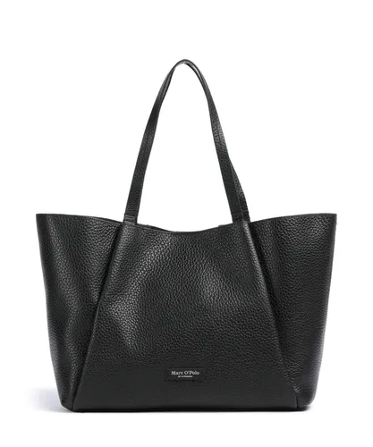 Marc O'Polo Shopper Tasche M aus Leder, 50 cm in Schwarz - Elegante Marc O'Polo Shopper Tasche aus hochwertigem Leder, ideal für den Alltag. Bietet viel Platz und ist ein stilvoller Begleiter für jede Gelegenheit.