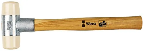 WERA 05000325001 - Hochwertiger Schonhammer, Gr. 5/40 - Hämmer: Wera Schonhammer mit zweiseitig konischer Konstruktion für sichere Verbindungen. Hochwertiger Hammerkopf aus Nylon und Stiel aus Eschenholz, ideal für vielseitige Anwendungen.