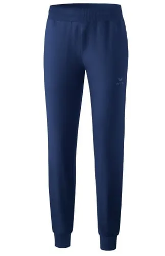 Erima Basic Präsentationshose Damen blau, Größe 38 - Tennisbekleidung mit eng zulaufendem Beinabschluss für optimalen Sitz und Bewegungsfreiheit auf dem Platz.