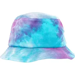 Flexfit Festival Print Bucket Hat, purple/turquoise