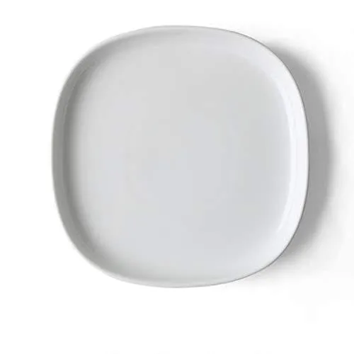 Holst Porzellan SK 026 Porzellan Teller flach 26 x 26 cm, weiß, 3 Stück