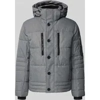 Puffer-Jacke mit abnehmbarer Kapuze - Funktionsjacke für kalte Wintertage, bietet Wärme und Flexibilität mit abnehmbarer Kapuze und zahlreichen Taschen für praktische Aufbewahrung.