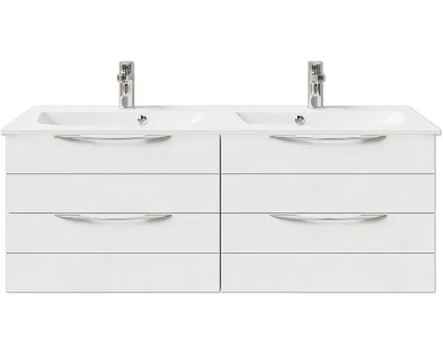 Pelipal Badmöbel-Set Sunline 300 BxHxT 132 x 49,9 x 48 cm Frontfarbe weiß hochgl