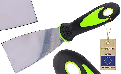 ToolSpace Profi Malerspachtel Spachtel aus rostfreiem Edelstahl mit Kunststoffgriff Maler Werkzeug Profi Putty Knife - Kunststoffspachtel 60mm