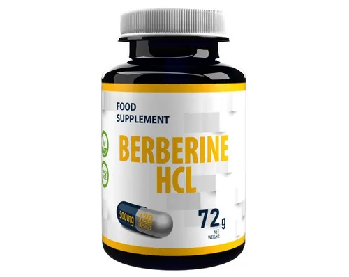 Produktbild Berberine HCL 500 mg 120 Vegan Capsules, Laboratory Tested, High Dose