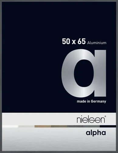 Nielsen Aluminium Bilderrahmen Alpha 50x65 cm dunkelgrau glanz