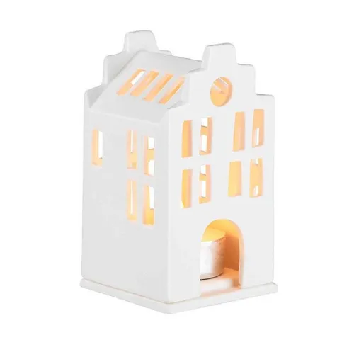 Räder Kerzenhalter Design Lichthaus Mini Stadthaus in weiß von Räder