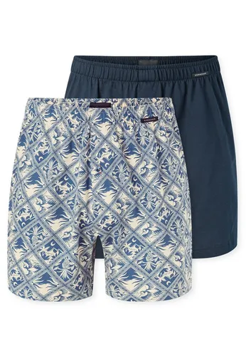 Schiesser Herren 2 Pack Boxershorts aus Baumwolle - Bequeme Jerseyboxer - Entdecken Sie den Schiesser Herren 2 PACK aus weichem Baumwoll-Jersey. Diese bequemen Boxershorts bieten optimalen Tragekomfort und sind ideal für den täglichen Gebrauch.