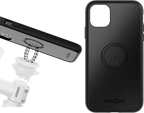 Fidlock Unisex – Erwachsene Magnetic Smartphone Case für Apple iPhone 12 Mini - Standard Handyhüllen mit magnetischem Halt, ideal für sicheres Fahren auf dem Fahrrad und einfache Einhandbedienung.