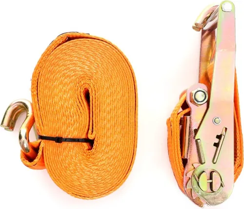 Kraft&Dele KD1324 Spannband mit Ratsche und Haken 4m/35mm/2t Zweipunkt