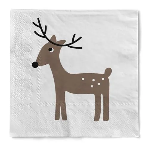 Papierservietten Braun von HAPPY PAPER