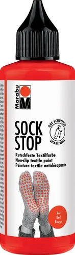 Marabu Textilfarbe Sock Stop 90 ml rot