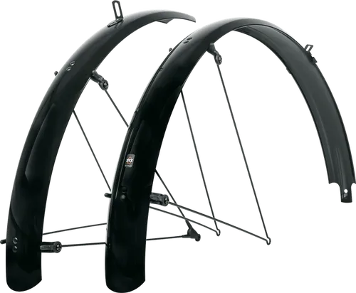 SKS Bluemels Basic Schutzblech Set 26 Zoll - Fahrradschutzbleche für 26 Zoll Räder, robust und wetterfest, idealer Schutz vor Schmutz und Spritzwasser, kompatibel mit verschiedenen Fahrradtypen.