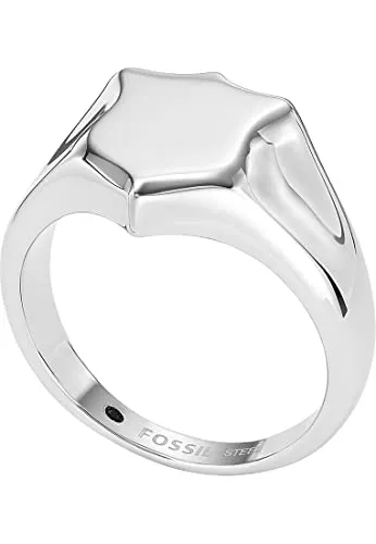 Fossil Ring für Männer Heritage – Eleganter Edelstahlring in silber von Fossil