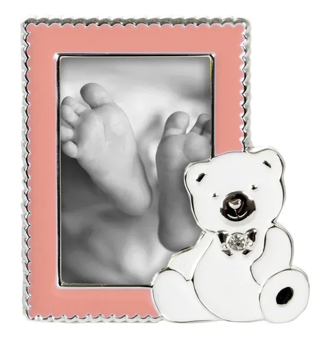 Goldbuch Sweet Bear Baby-Fotorahmen 5x8 cm rosa von Goldbuch