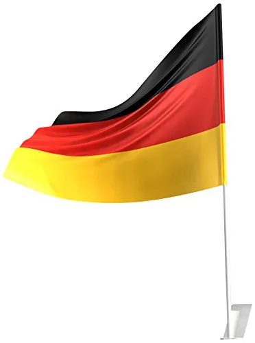Amscan 400204 - Autofahne Deutschland, circa 30 x 40 cm, Flagge, Fußball, Weltmeisterschaft