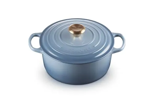 Le Creuset Signature Bräter rund 24 cm chambray