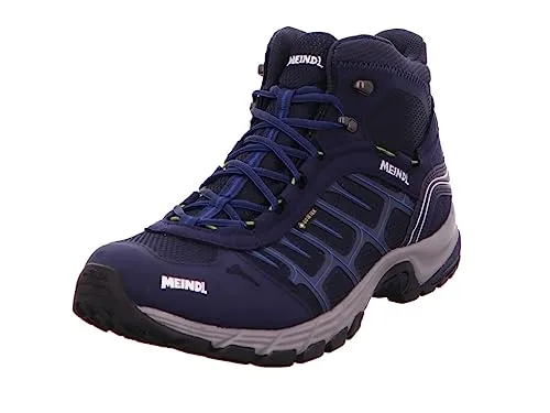 Meindl Quebec Mid GTX Wanderstiefel, marine/lime, Gr. 11 UK / 46 EU - Wanderschuhe mit GORE-TEX® Futter für trockene Füße und AiR-ACTIVE® Fußbett für optimalen Komfort, ideal für anspruchsvolle Wanderungen.