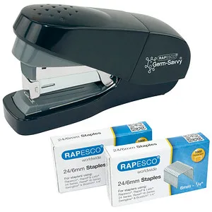 RAPESCO Heftgerät Germ-Savvy ECO Less Effort schwarz, 1 St.