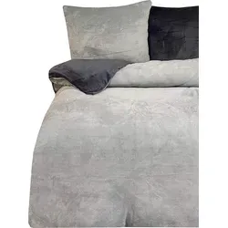 One Home Bettwäsche Winter Cashmere Touch, 2-teilig - Bettwäsche-Sets aus 100% Microfaser Teddy Plüsch, ideal für kalte Tage – kuschelig warm und formbeständig für ein optimales Schlafklima.