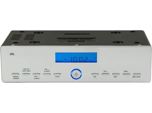 OK. OKR 120 Küchenradio, FM, Silber