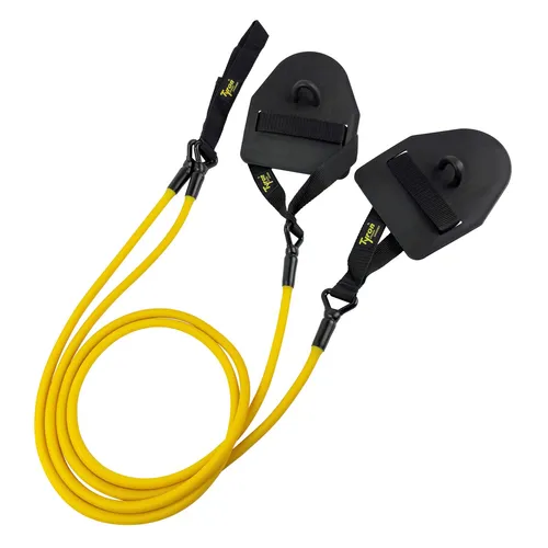 TYRON Latex-Zugseil mit Handpaddles